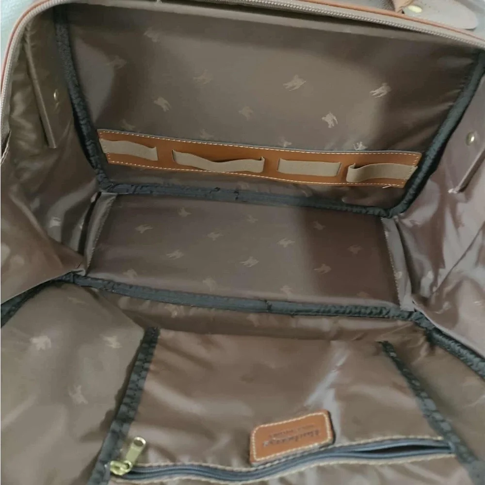 Burberry Tan and Brown Plaid Briefcase